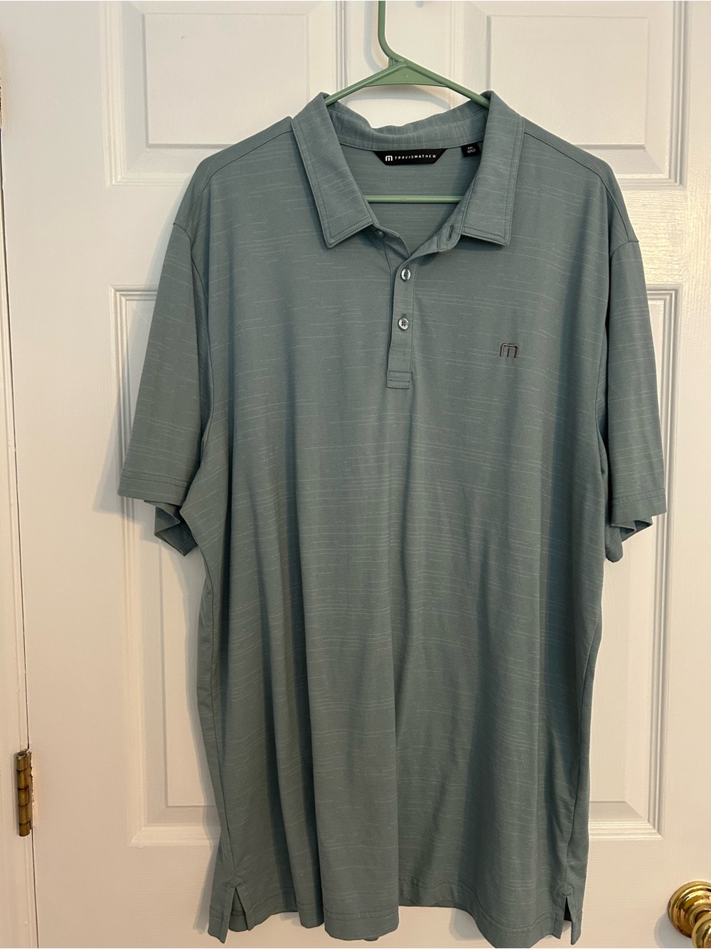Travis Mathew Men's Short Sleeve Polo in Sage Green